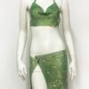 green sequins two piece set 1 pink sequins two piece set