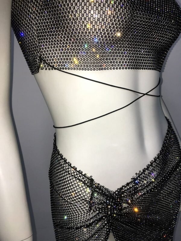 black sparkly skirt and top set black sparkly skirt and top set