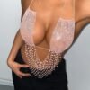 sparkly nude tube top