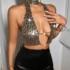 metallic leopard womens top4 metallic leopard womens top