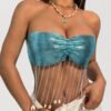 blue metallic corset top3 blue metallic corset top