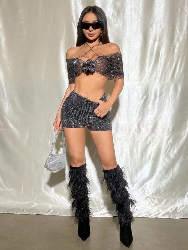 rhinestone fishnet crop top6 rhinestone fishnet crop top