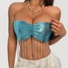 blue metallic corset top5 blue metallic corset top