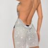 sparkly silver metallic halter dress2 sparkly silver metallic halter dress